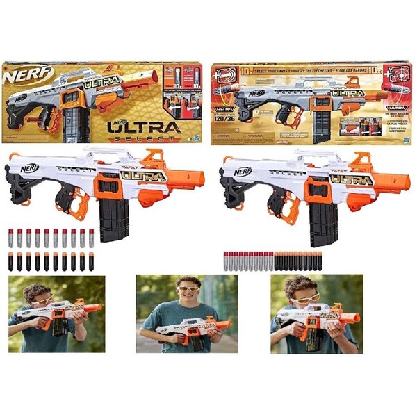 NERF Ultra Select Fully Motorized Blaster Ages 8+ Toy Gun Fire Fight Darts Play
