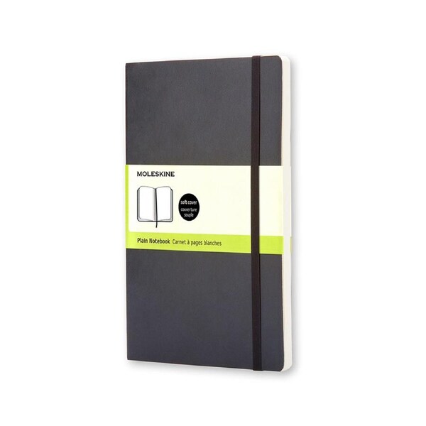 Moleskine Classic Soft Cover Plain Pocket Notebook Office/Student Journal Black