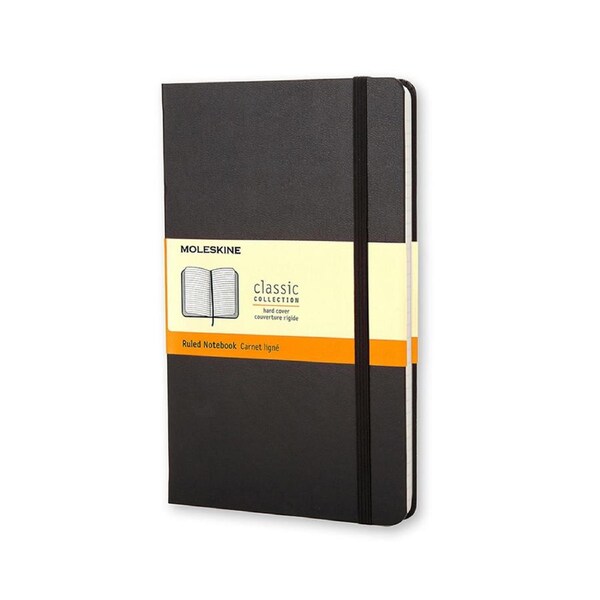 Moleskine Classic Ruled Hard Cover Pocket Notebook Office/Student Planner Black