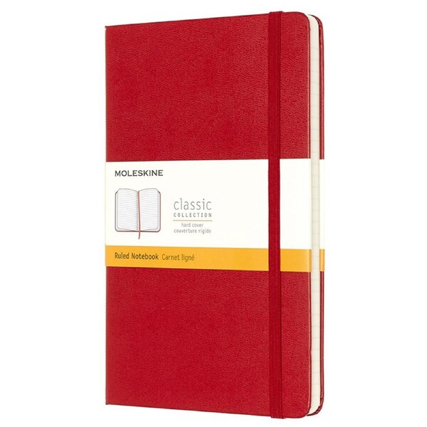 Moleskine Classic Hard Cover Notebook Ruled Office/Student Planner L Scarlet Red