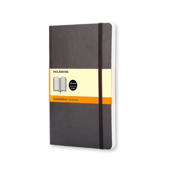 Moleskine Classic Soft Cover Ruled Pocket Notebook Office/Student Journal Black
