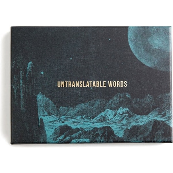 The School Of Life Untranslatable Words Moods/Feelings Interactive Card Game