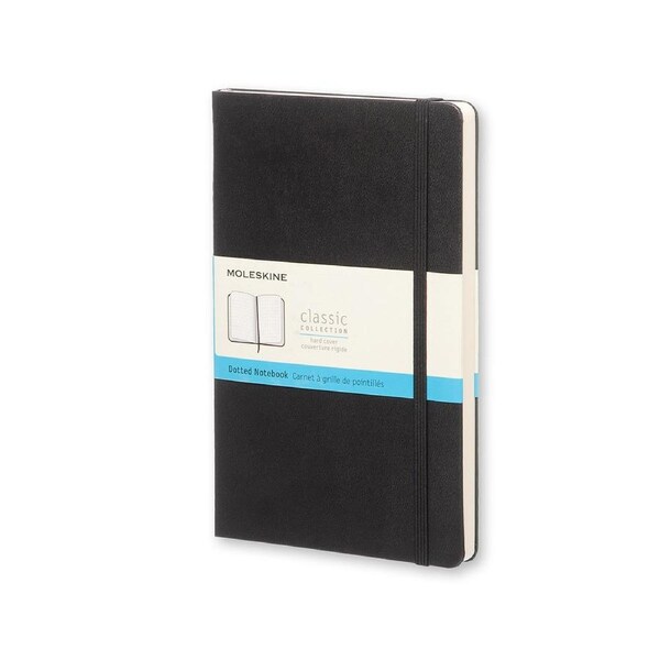 Moleskine Classic Dot Grid Hard Cover Notebook Office/Student Planner L Black