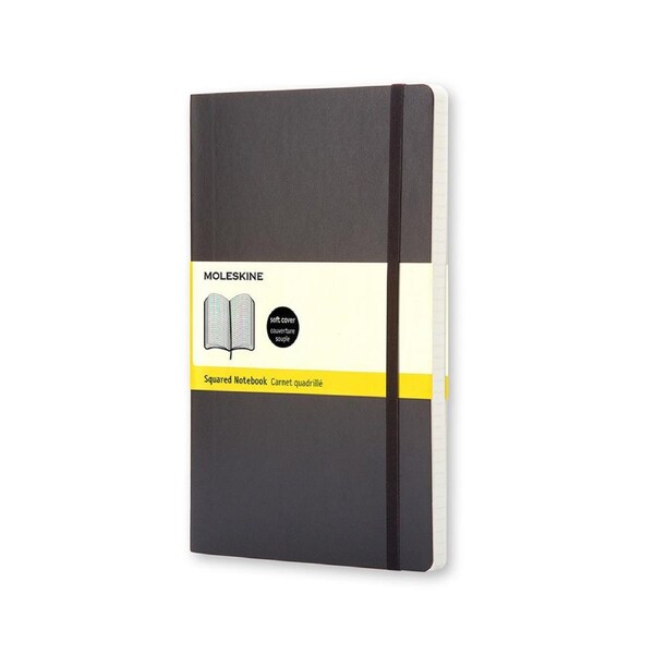Moleskine Classic Soft Cover Grid Pocket Notebook Office/Student Journal Black
