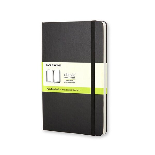 Moleskine Classic Hard Cover Pocket Notebook Plain Office/Student Planner Black