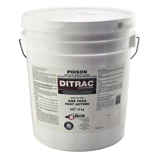 Ditrac 10kg Rat & Mouse Bait Pellets - Rodenticide - 931006