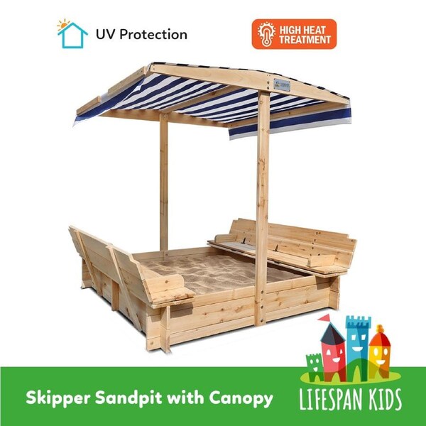 Lifespan Kids Skipper Sandpit with Canopy