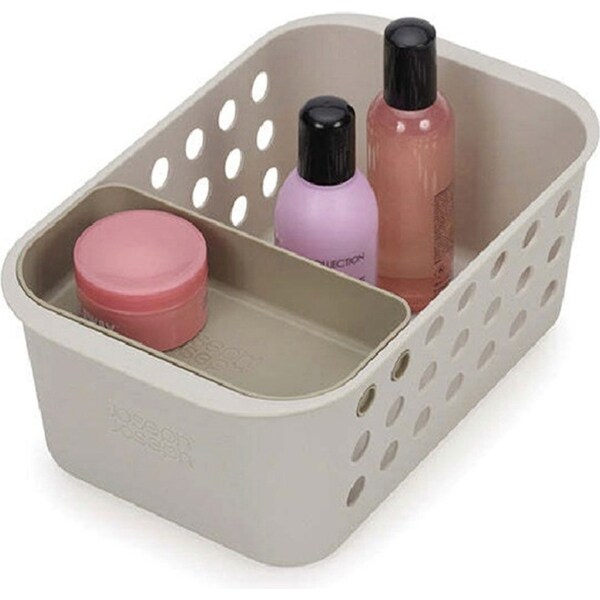 Joseph & Joseph EasyStore 28cm Storage Basket Small Home/Bathroom Organiser Ecru