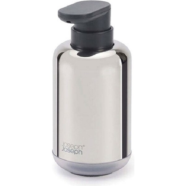 Joseph & Joseph EasyStore 300ml Luxe Soap Pump Home Storage Container Steel