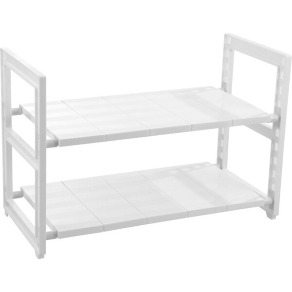 Boxsweden 71cm 2 Tier In-Cupboard Shelf Storage Stand Storage Home Organiser