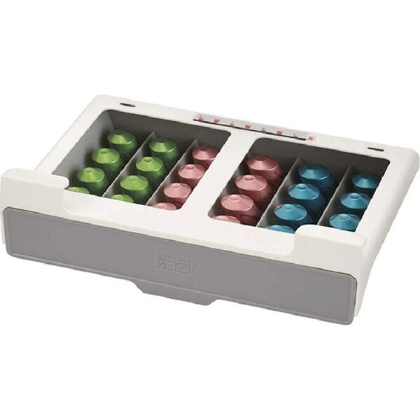 Joseph & Joseph CupboardStore 27cm Under-Shelf Coffee Capsule Pod Drawer Storage