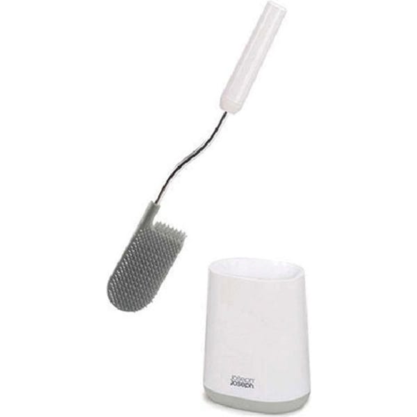Joseph & Joseph 42cm Flex Lite Toilet Brush Bath Cleaner w/ Holder Storage Grey