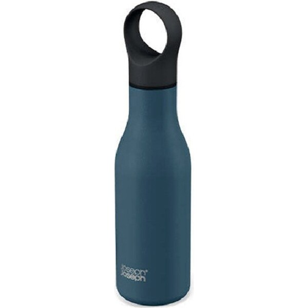 Joseph & Joseph Loop 500ml Vacuum Insulated Water Bottle Drinking Flask Blue