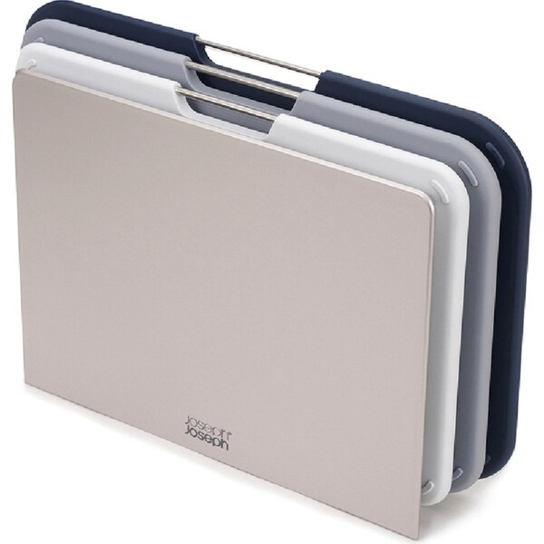 3pc Joseph & Joseph Nest Chopping/Cutting Board w/ Storage Regular Set Grey