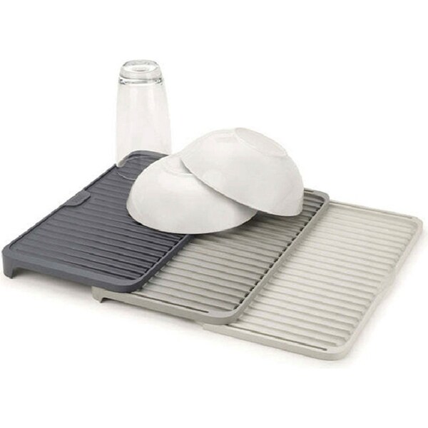 Joseph & Joseph 46cm Tier Expandable Glass/Dish Draining Mat Storage Holder Grey