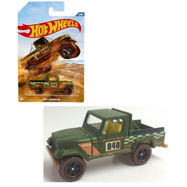 Hot Wheels 1:64 -Jeep Scrambler- Off Road Truck 3+ Toy Car Subaru Jeep