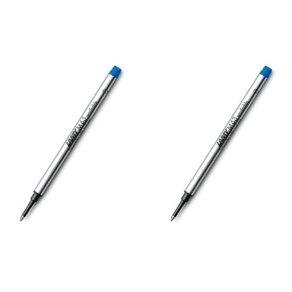 2x Lamy M63 Rollerball Pen Refill For Safari/Al-Star/Studio/2000 Pens Medium BLU