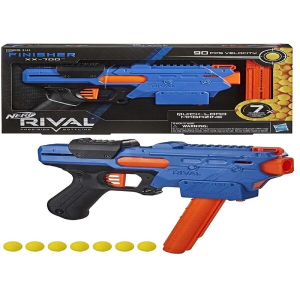 NERF Rival Finisher XX-700 Blaster Ages 14+ Toy Gun Play Fire Round Shot Gift