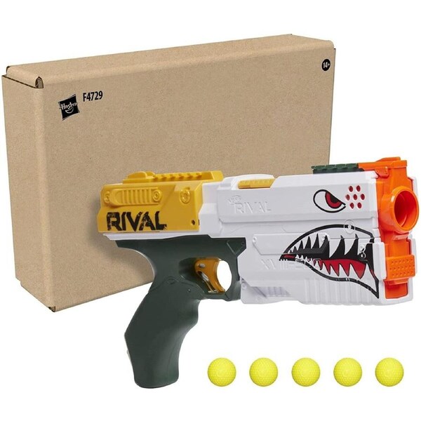 NERF Rival Kronos-Style 2 White XVIII-500 Blaster-Ages 14+ Toy Gun Fire Play Fight