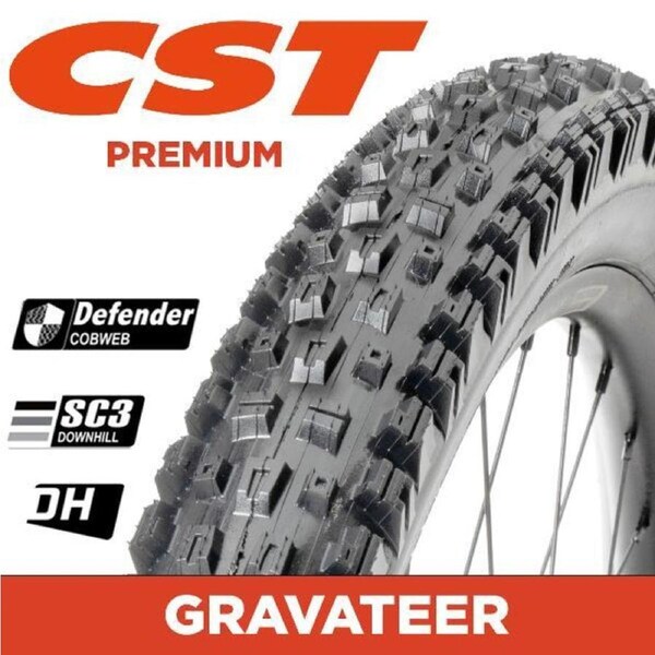 CST Tyre Gravateer CMT-03 - 29 x 2.5 Folding - DK60 EPS Downhill Casing 3C Comp - Tubeless Ready