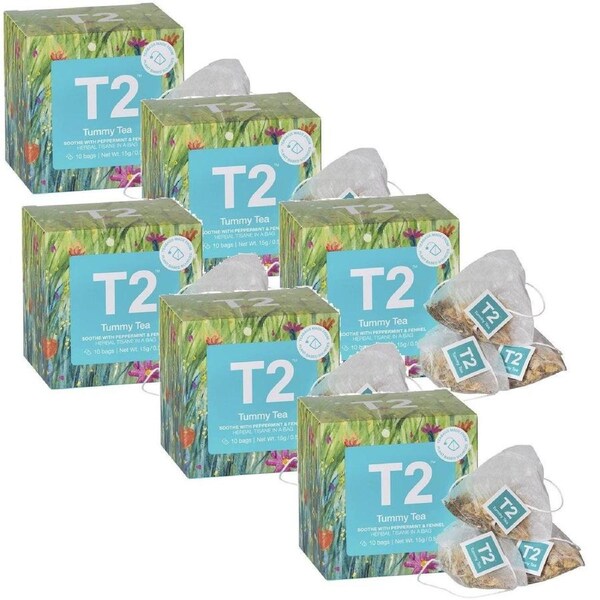 T2 Tummy Tea Teabag 10 Pack Tea Box of 6