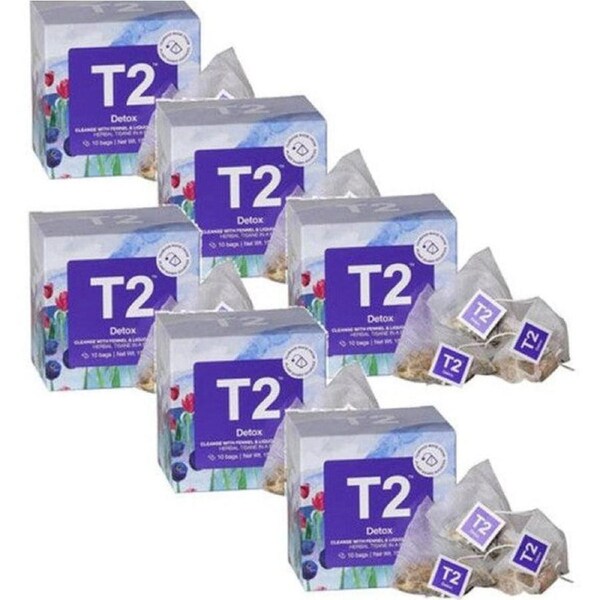 T2 Detox Teabag 10 Pack Tea Box of 6