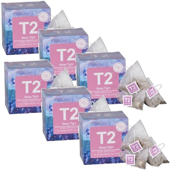 T2 Sleep Tight Teabag 10 Pack Tea Box of 6