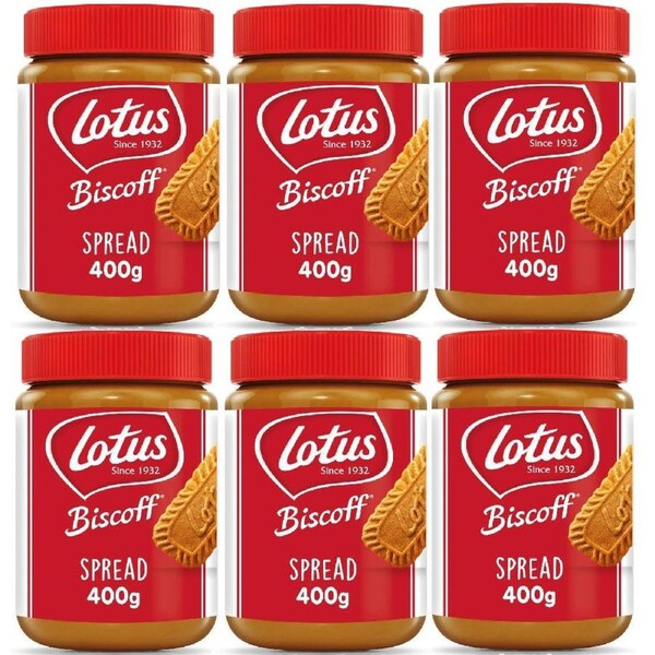 Lotus Biscoff Smooth Spread Caramel 400g Box of 6
