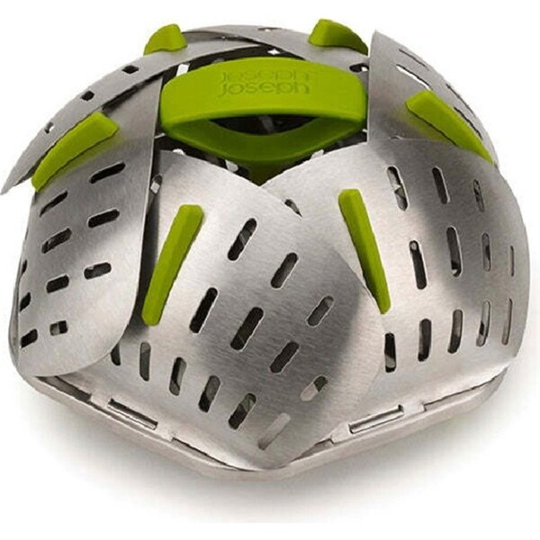 Joseph & Joseph Bloom 16cm Folding Steel Steamer Basket Vegetable Cookware SLV