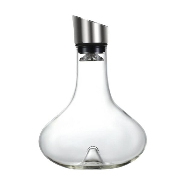 Red Wine Decanter Carafe Breather Hand Made Crystal Glass 1.8L