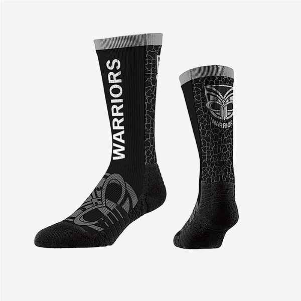 New Zealand NZ Warriors NRL Wordmark Knit Adult Socks