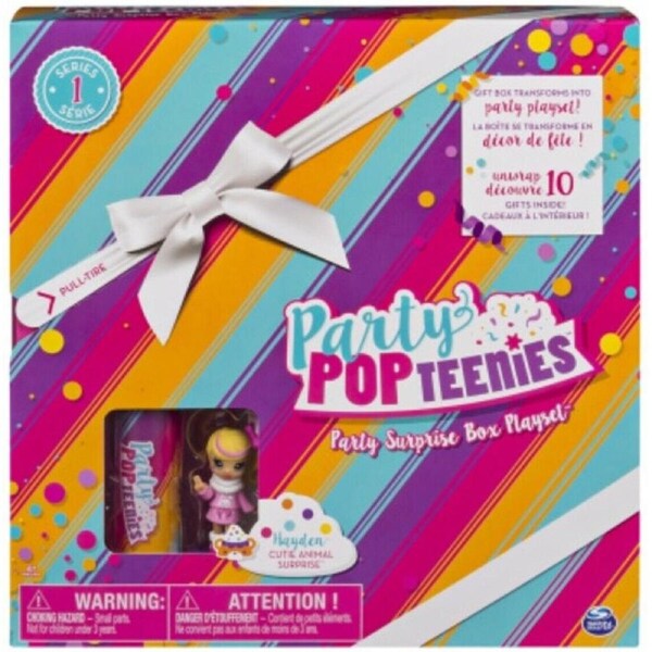 Party Popteenies Double Surprise-Animal part surorise set-Popper Cutie Ages 4+