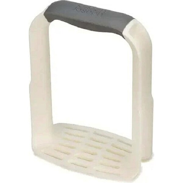 Joseph & Joseph Easy-Mash 16.5cm D-Shaped Potato Masher Kitchen Utensil White