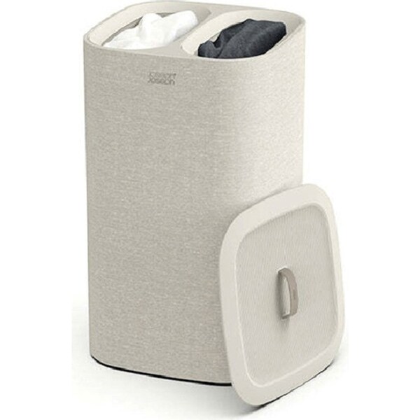 Joseph & Joseph Tota 60L Laundry Separation Basket w/ Removable Tote Bag Ecru