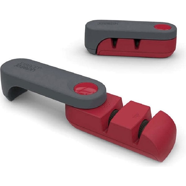 Joseph & Joseph Rota Knife Sharpener Kitchen Untensil Maintenance Dark Grey/Red