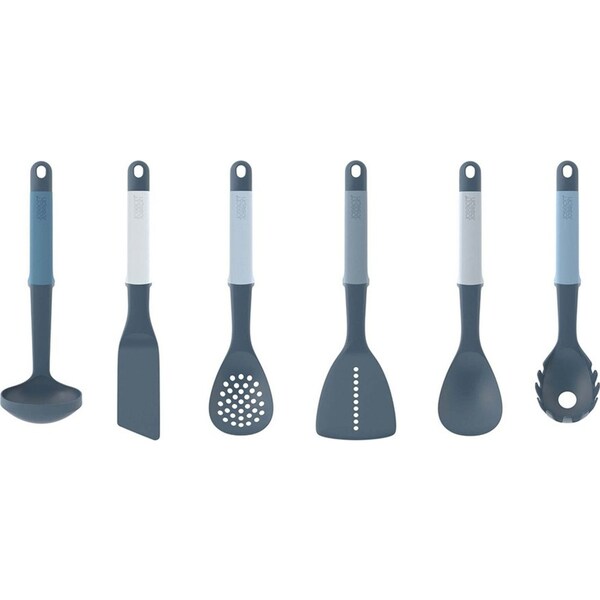 6pc Joseph & Joseph Ergonomic Elevate Kitchen Carousel Utensil Storage Stand Set