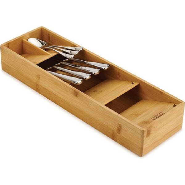 Joseph & Joseph DrawerStore Non-slip Feet Bamboo Cutlery Storage Organiser Set