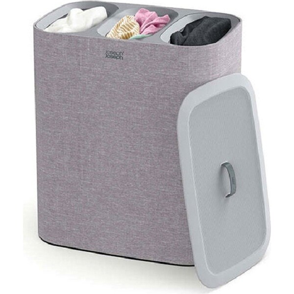 Joseph & Joseph Tota Trio 90L Laundry Separation Basket w/ Inner Liner Grey