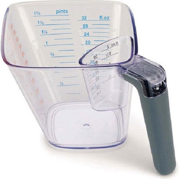 2pc Joseph & Joseph Align Easy-Read Food Preparation Kitchen Measuring Jug Set