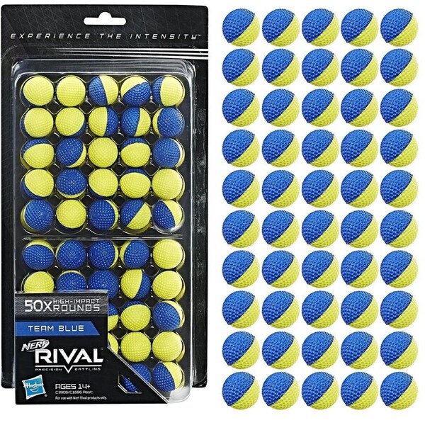 Nerf Rival 50 Round Refill-Yellow&Blue-Ages 14+ Toy Play Blaster Gun