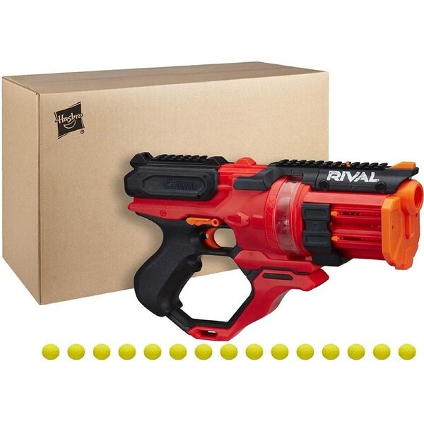 Nerf Rival Roundhouse XX-1500 Red Blaster 15 Nerf Rounds 5 Magazines 14+ Toy Gun
