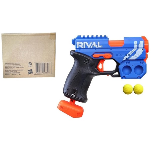 NERF Rival-Blue Knockout XX-100 Blaster-Ages 14+ Toy Gun Play Fire Fight Round Gift