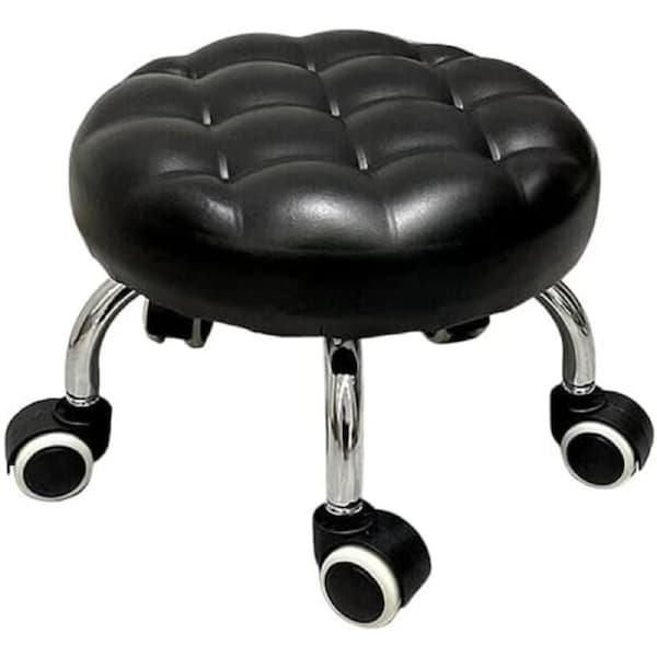 Aluminium Alloy Pulley Stool Small Round Low Stool Wheels