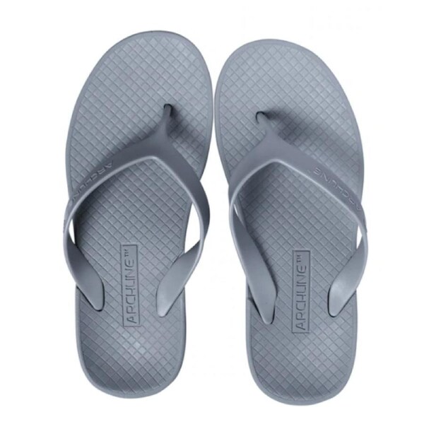 ARCHLINE Orthotic Flip Flops Thongs Arch Support Shoes Footwear - Grey EUR 37