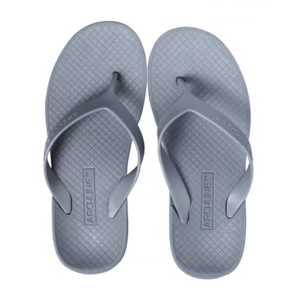 ARCHLINE Orthotic Flip Flops Thongs Arch Support Shoes Footwear - Grey EUR 39