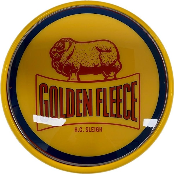 Golden Fleece Bar Lighting Wall Sign Light Button Yellow
