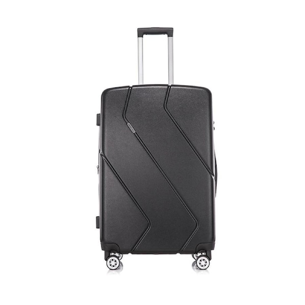 SwissTech Explorer 118L/76cm Checked Suitcase Luggage Travel Trolley Bag Black