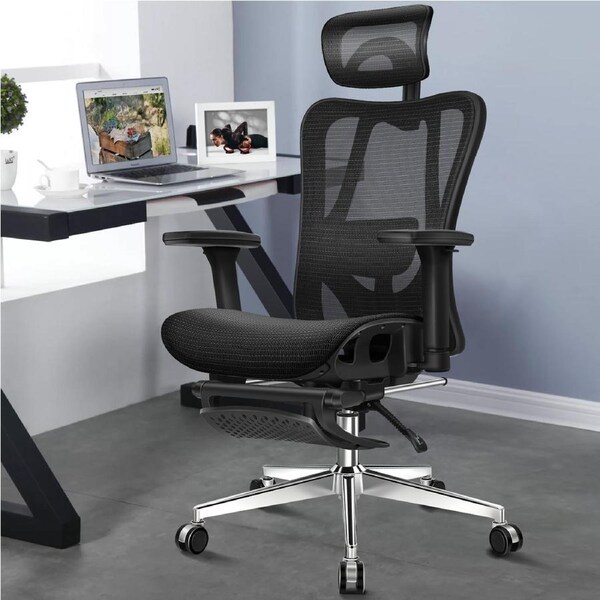ALFORDSON Ergonomic Chair Office Mesh Seat Black