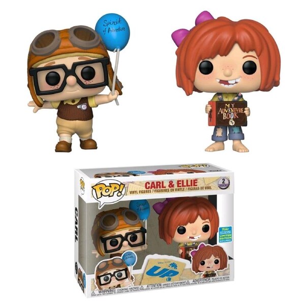 Funko Pop Disney Up Young Carl & Ellie SDCC 2019 Limited Edition 2 pack