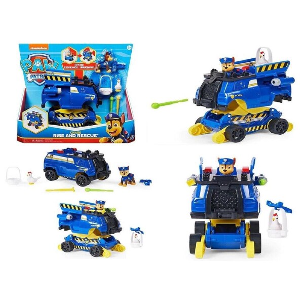 Paw Patrol Rise N Rescue Vehicle Ages 3+ New Toy Chase Marshall Race Play Pup